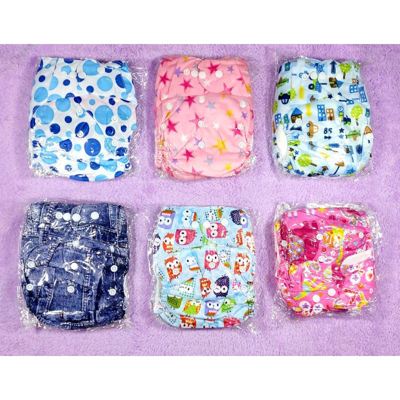 BIZYBEE Cloth Diaper Clodi Popok kain bayi Bizy Bee dilengkapi 2 insert Motif random