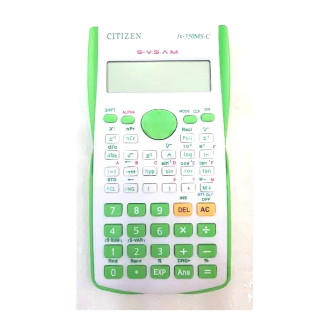 DISKON!! KALKULATOR SCIENTIFIC CITIZEN FX 350 MS WARNA / SCIENTIFIC KALKULATOR  ANAK SEKOLAH ESA 350 WARNA