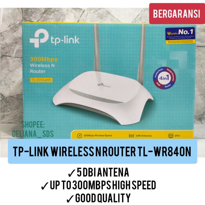 TP-Link Wireless N Router TL-WR840N Garansi Resmi 1 Tahun Router Wifi Tplink Roter Ruter