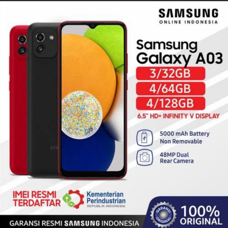 Samsung A03 Ram 4-128 Gb