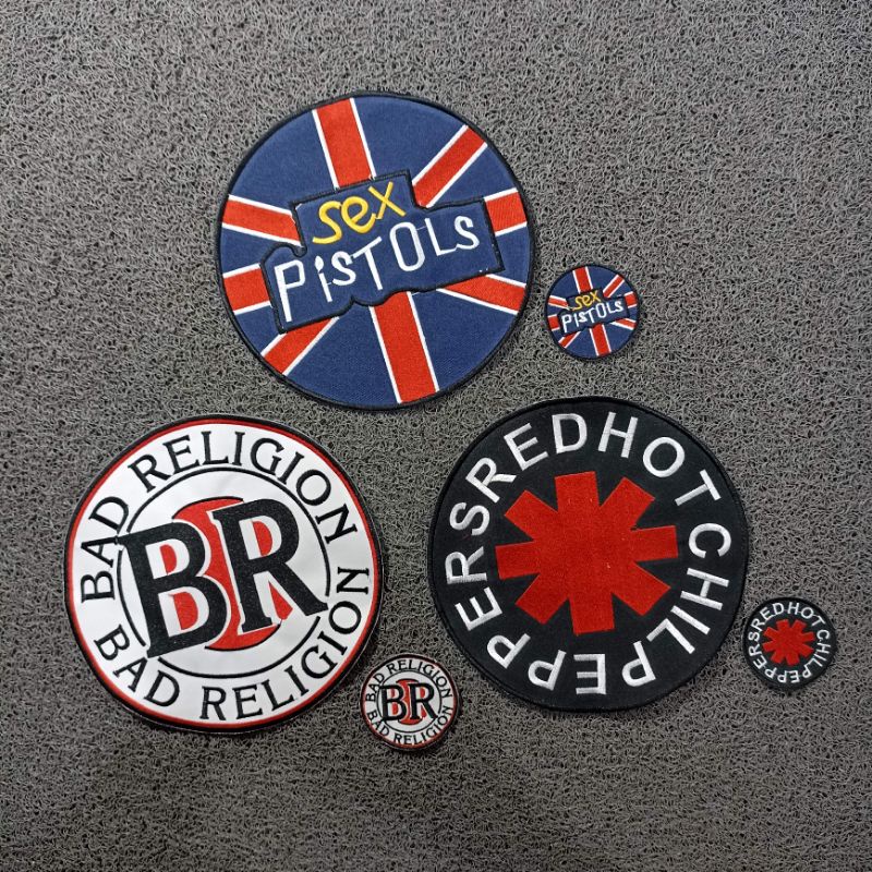 BACKPATCH BORDIR SEX PISTOLS / BAD RELIGION / RHCP / TERLARIS BEST QUALITY