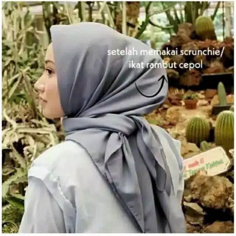 Scrunchie  Jumbo Cempol Jilbab Lebih Panjang dan Besar