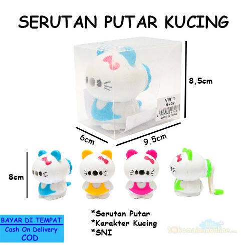 

Serutan Pensil Putar Murah Avenger Kucing BT21 Rautan