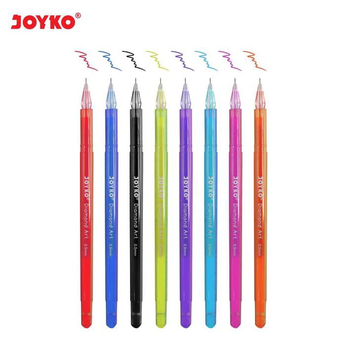

Color Gel Pen / Pulepen / Pena Joyko GPC-309S / 1 Set 8 Warna / 0.5 mm