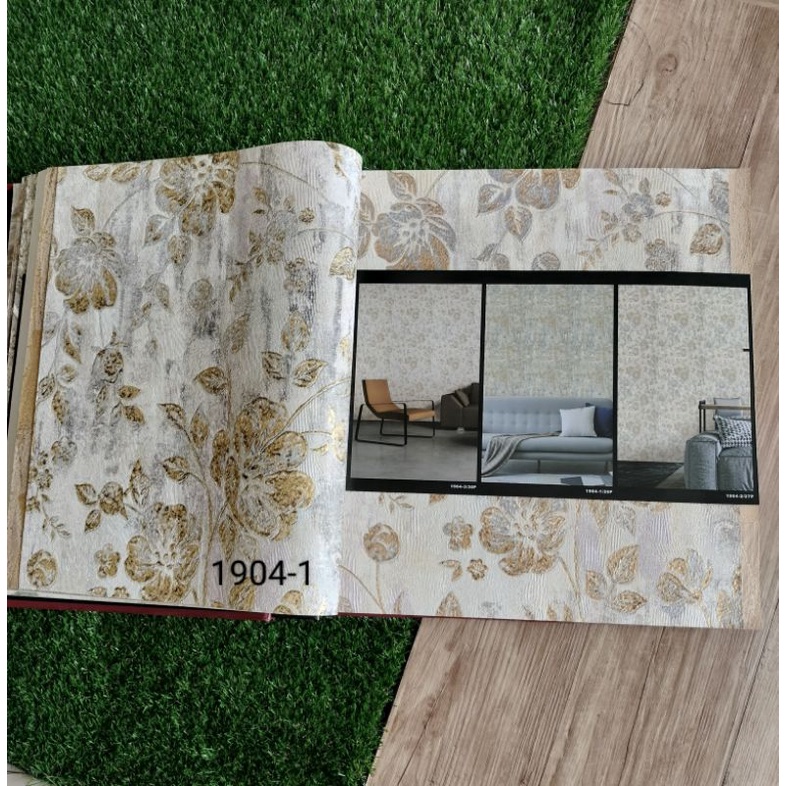 Wallpaper Dinding Korea Bunga Aesthetic Roll Besar