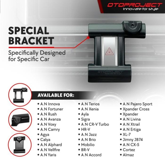 Phone Car Holder All New Brio BRV Mobilio Otoproject Tatakan Hp Mobil