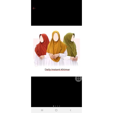 Daily instan khimar by atelier angelina