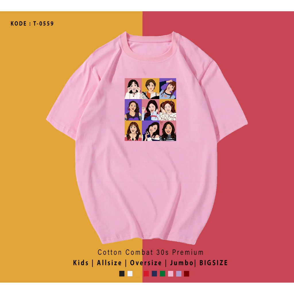 KAOS / T-SHIRT TWICE KPOP BEST SELLER 100% REAL PICTURE / TWICE SIGNAL / UNISEX