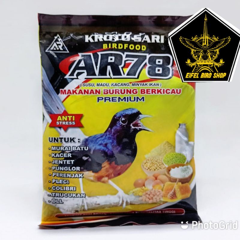 AR78 BIRDFOOD 115gram kasar makanan burung Krotosari butiran kasar / sari murni  krotosari kasar mak