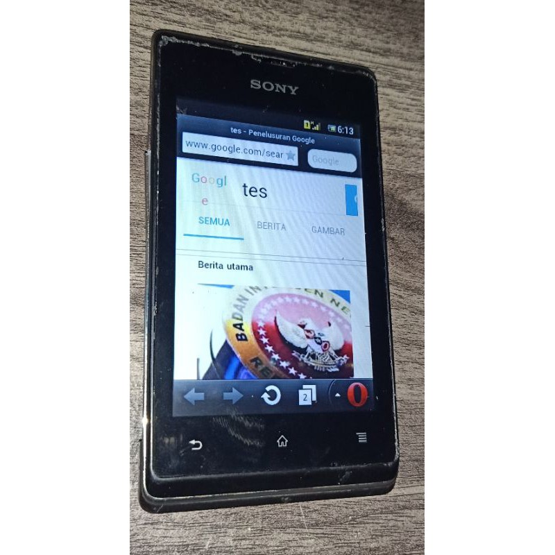 HP Bekas Murah Android Sony C1506 Experia E Dual Normal dengan Baterai