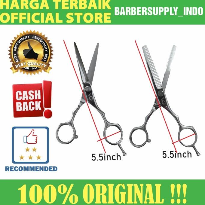 

BAYAR DITEMPAT Gunting Potong dan Gunting Penipis VG Professional Hair Scissors MURAH Kode 935