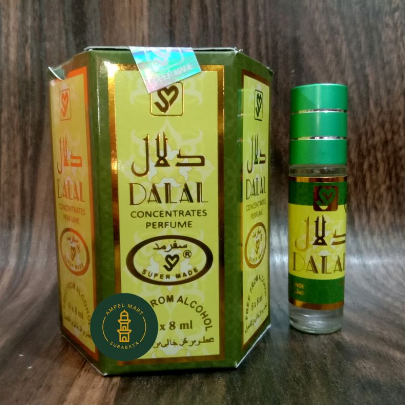 Parfum Dalal Supermade 8 ml Roll On Satu Box Isi 6 Pcs - Parfum Supermade Non Alkohol