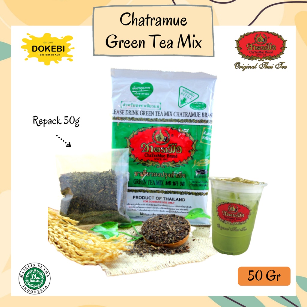 

THAI GREEN TEA Repack 50 G NUMBER ONE CHATRAMUE BRAND