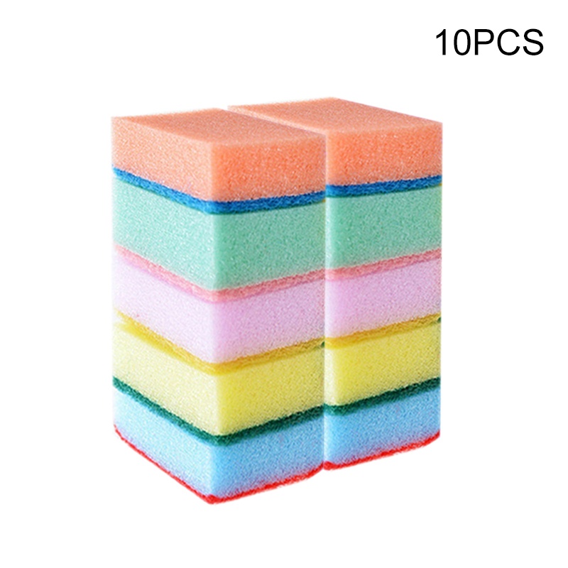 Household Dishwasher 10 pieces Sponges Cleaning Universal Sponge Brush Set Kitchen Cleaning Tools Wash OW