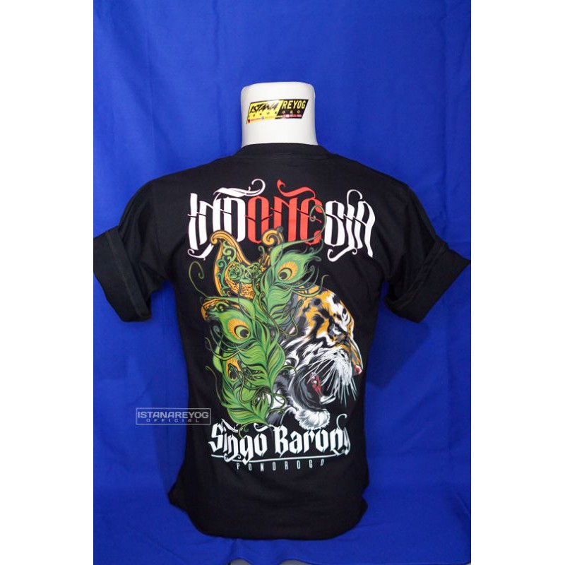 KAOS BUDAYA / KAOS REOG PONOROGO / KAOS MACAN MERAK / JIEGEX JEGEG BARONGAN SINGO BARONG POD001