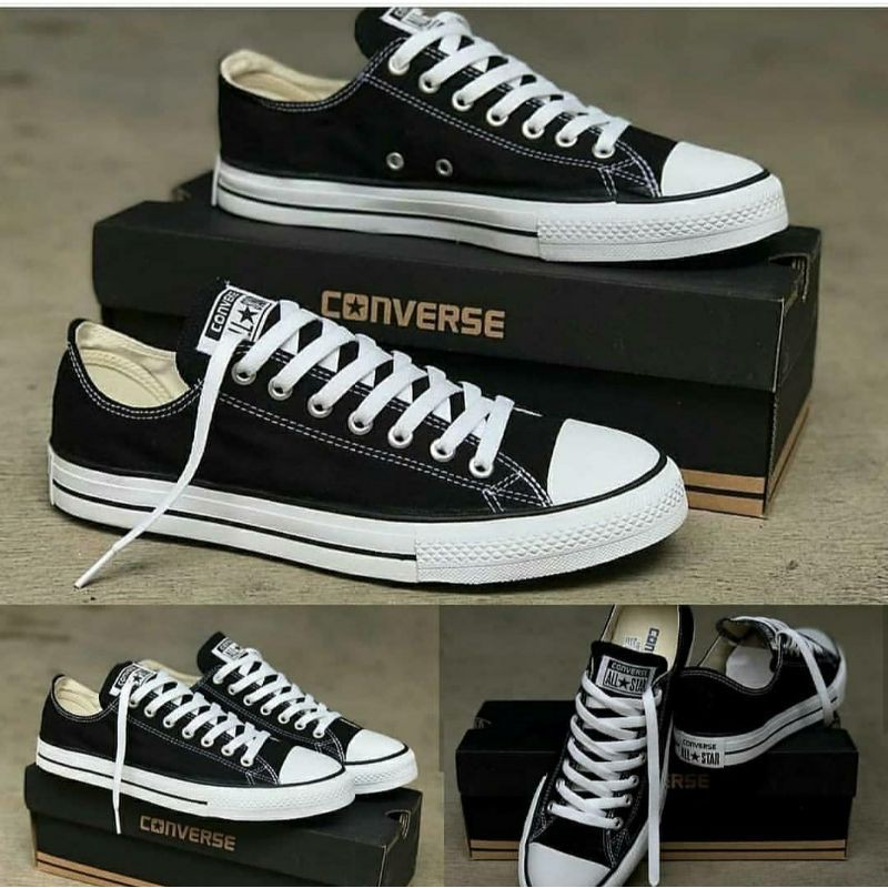 Sepatu Converse CT All Star Basic Classic OX Black White Hitam Putih Low TERLARIS !!