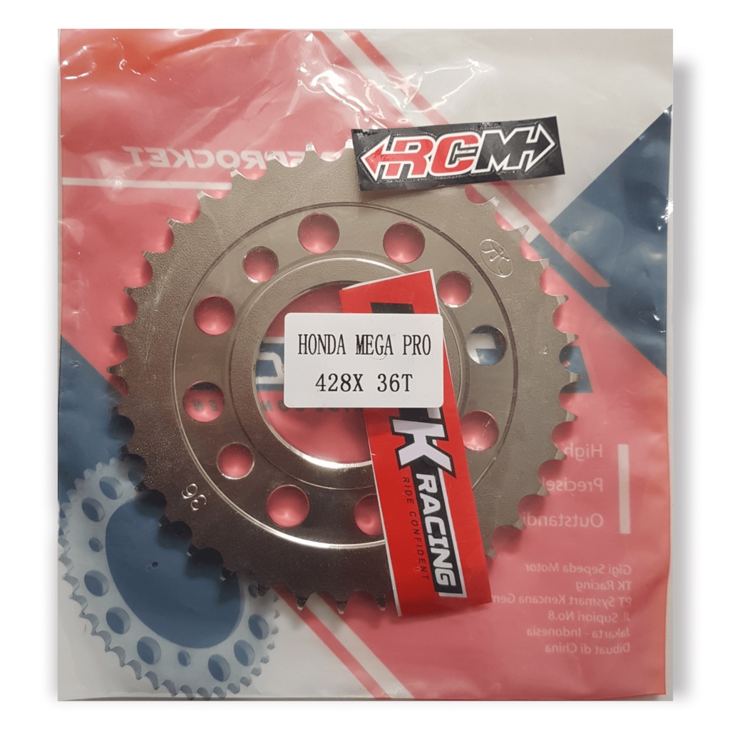 GEAR GER GIR BLK BELAKANG HONDA KCT MEGAPRO CRF 150 TIGER GL NEOTECH VERZA CBR150R CB 428 35 36 37 38 39 428X35 428X36 428X37 428X38 428X39 35T 36T 37T 38T 39T SLIM TIPIS ORI ORIGINAL TK RACING ASLI