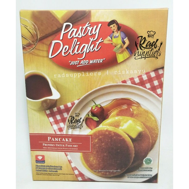 

Diamond Premix Pancake, Pastry Delight 200gram, Praktis dan Ekonomis