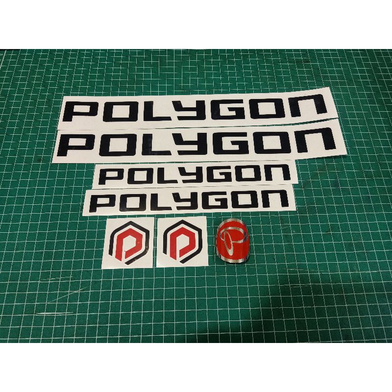 stiker dan emblem sepeda Polygon