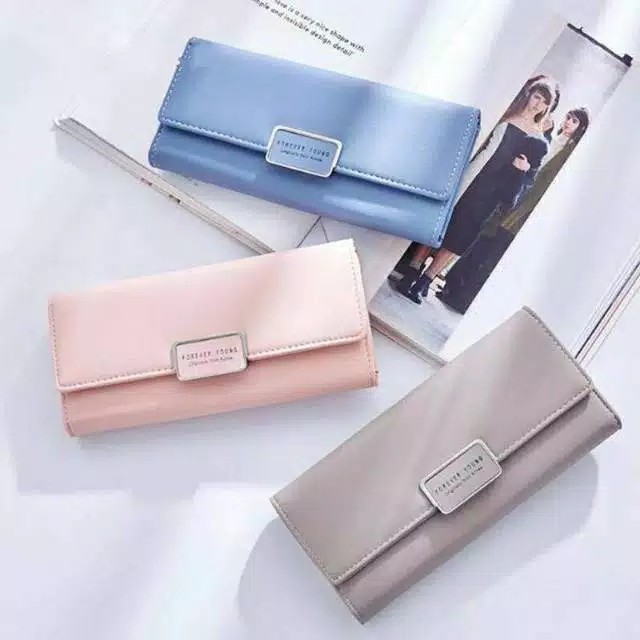 (COD) DOMPET LIPAT WANITA WALLET DOMPET LIPAT KULIT FASHION KOREA MALL SHOPPING