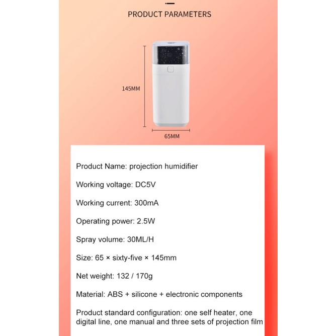 Humidifier Pelembab Udara Mini Usb Bentuk Kotak Dengan Lampu Malam Led