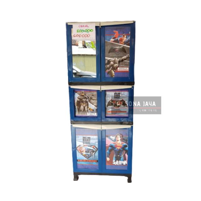 Lemari Plastik Anak Batman Napolly