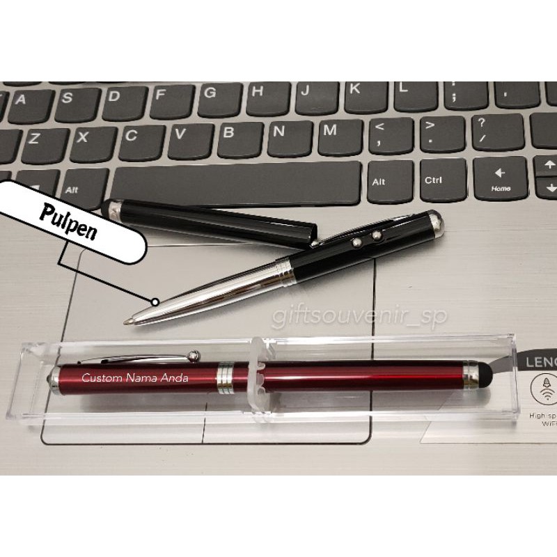 Pointer pen 4 in 1 | Pointer | Senter | Pulpen Custom