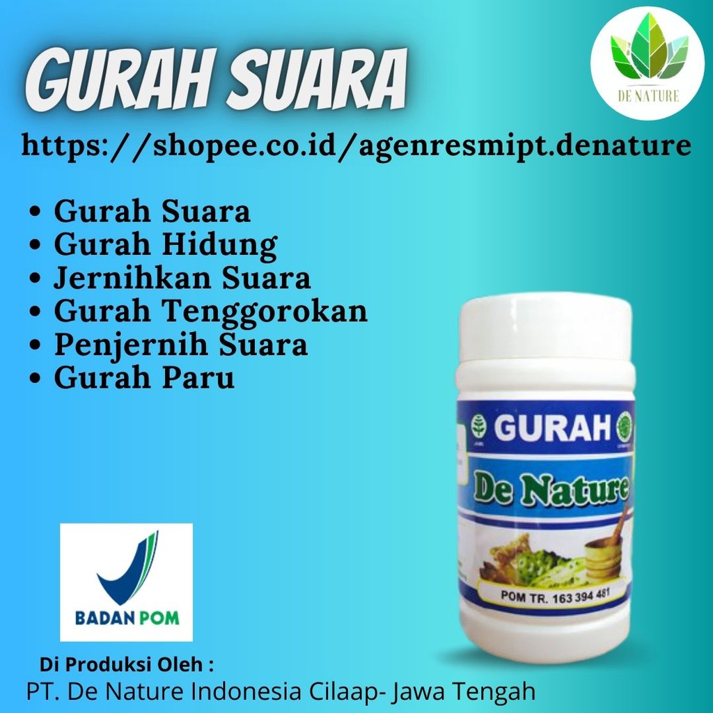 Obat Gurah Suara Gurah Hidung Gurah Lendir Gurah Paru Gurah Tenggorokan Penjernih Suara Herbal