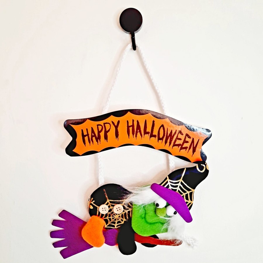 Gantungan HAPPY HALLOWEEN Hanger Witch Labu Dekorasi Pesta Haloween