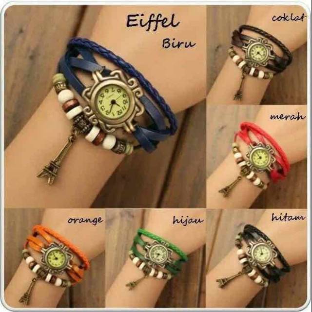 Jam tangan gelang / jam tangan unik / jam tangan paris