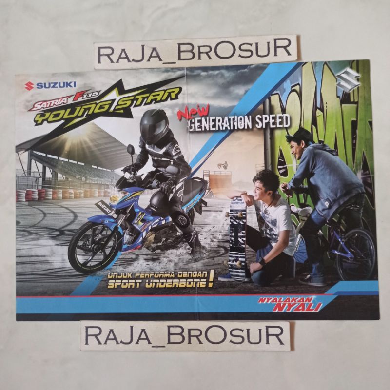 Poster brosur katalog flyer Suzuki Satria F115/Satria F 115/Satria FU Young Star 2015