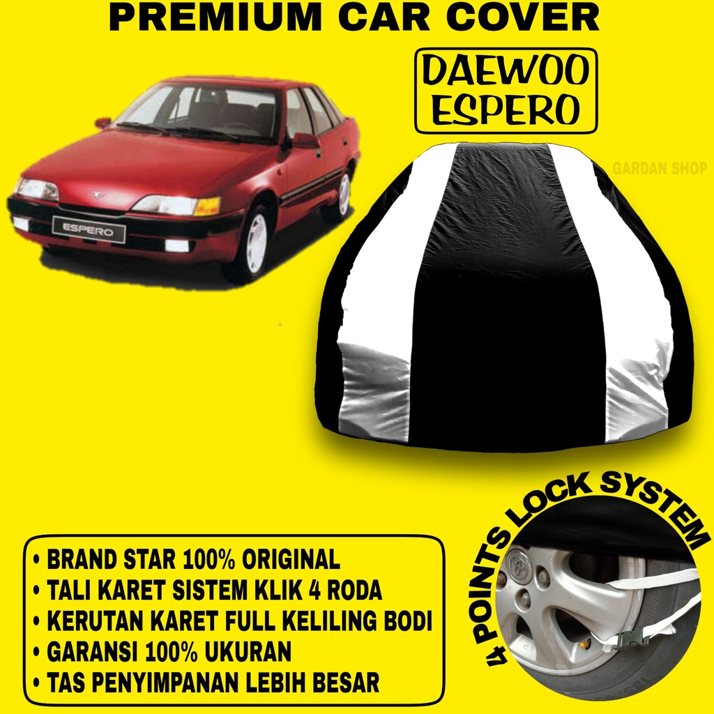 Body Cover DAEWOO ESPERO Sarung Strip SILVER Penutup Pelindung Bodi Mobil Daewoo Espero PREMIUM