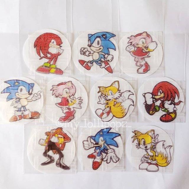 

SONIC THE HEDGEHOG edible rice paper, Aman dimakan