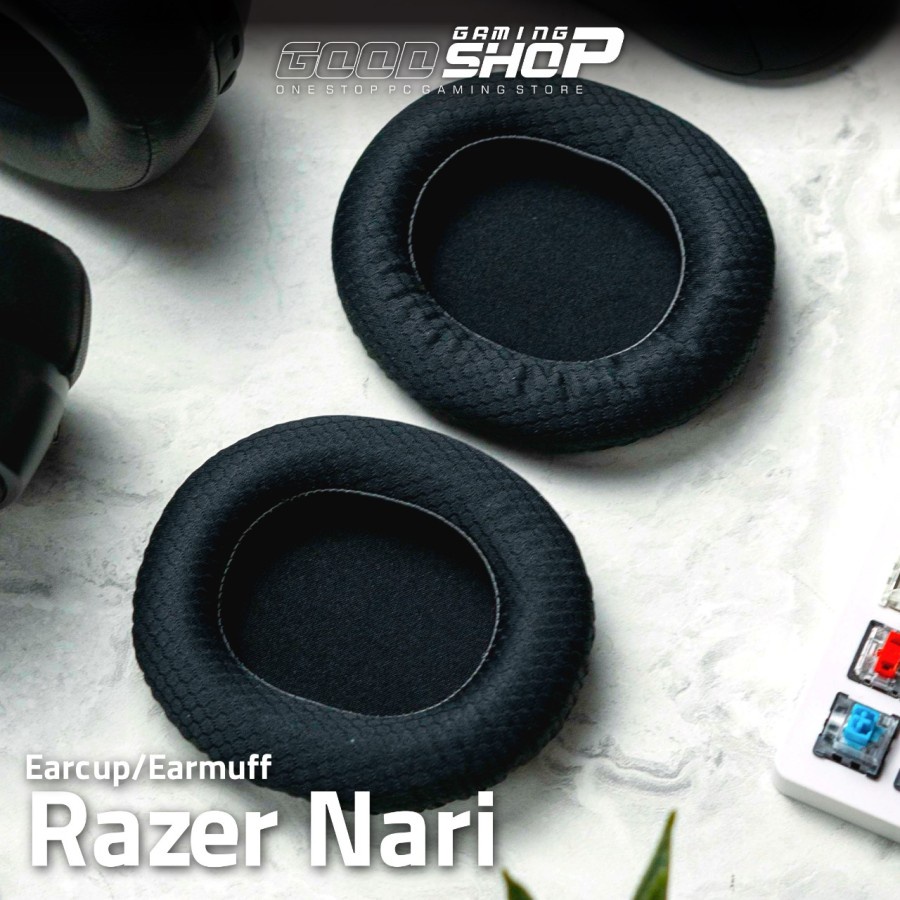 Razer Nari Earcup / Earmuff / Earpad - Oval - Leather