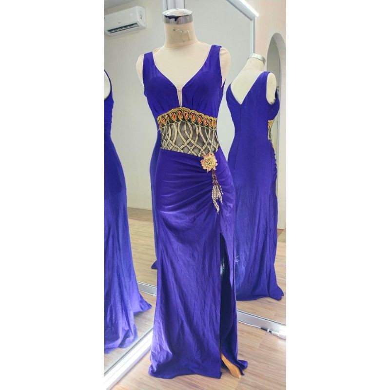 [GRATIS ONGKIR] Gaun pesta ungu 010 / gaun pesta second / gaun pesta preloved