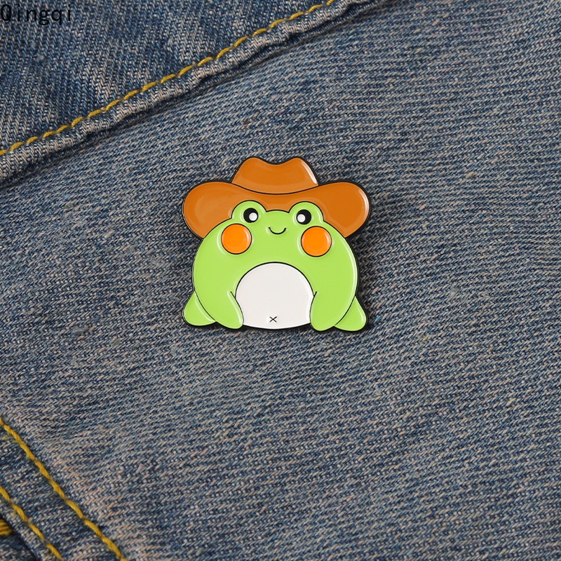 Bros Pin Enamel Desain Hewan Katak Lucu Untuk Anak