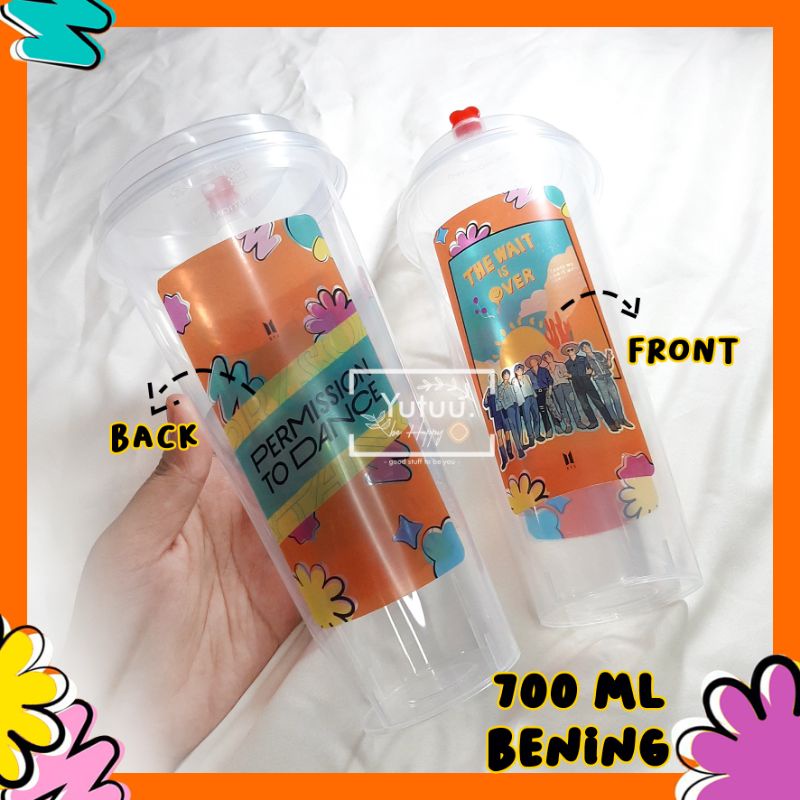 PTD/ Permission To Dance Reusable CUP version /KPOP Reusablecup/ BANGTAN Reusablecup fanmade