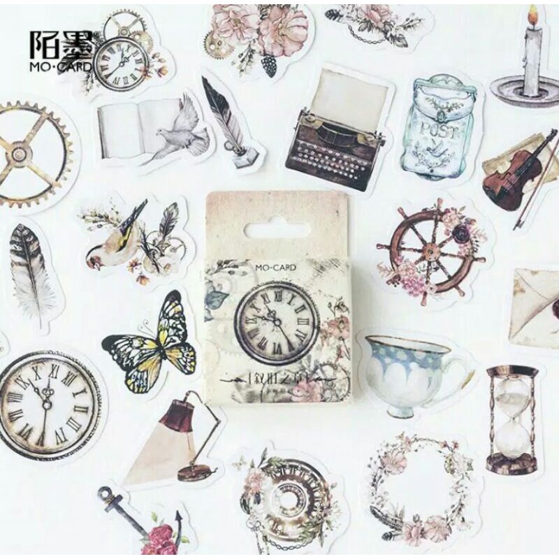 

45pcs aesthetic stiker box kepingan salju utk dekorasi scrapbook/album