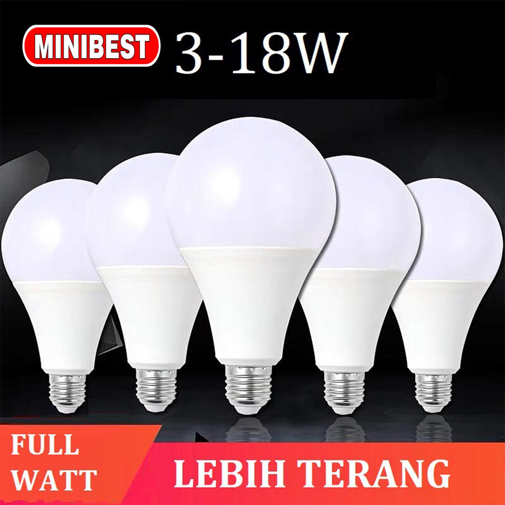 LAMPU BULD HEMAT DAYA LED 3/5/7/9/12/15 WATT /PENERANGAN RUMAH/ BOHLAM LED (MB555)