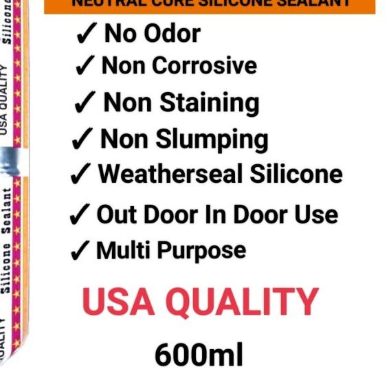 

➼ LEM ACP SOSIS SILICONE SEALANT NEUTRAL 100% IKASEAL 988 600ml - STARKY L.GREY ♠