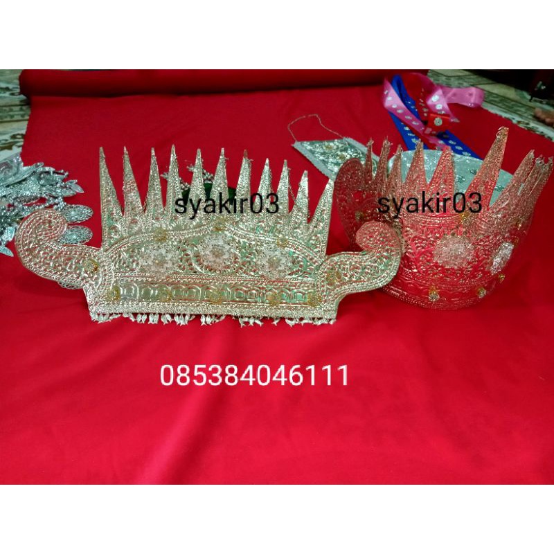 mahkota pengantin adat bengkulu silver