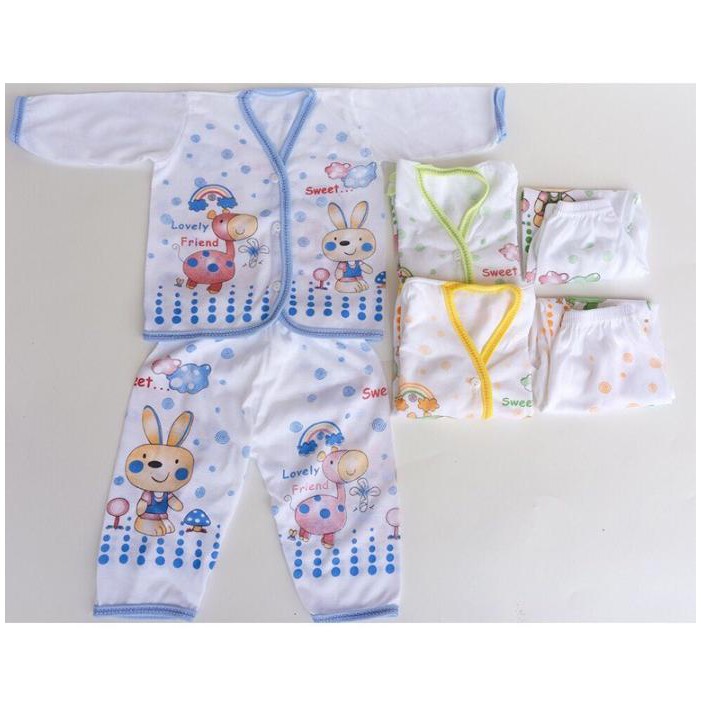 Baju bayi SETELAN katun PANJANG dan PENDEK