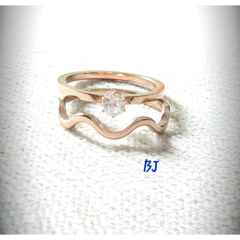 CINCIN SET MODEL GLOMBANG & MATA SATU/ CINCIN TITANIUM/ AKSESORIS WANITA KOREA