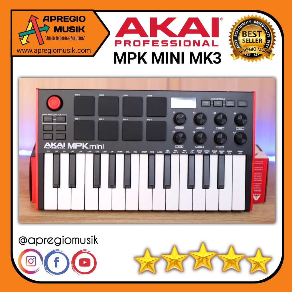 AKAI MPK MINI MK3 MK III ORIGINAL Midi Controller