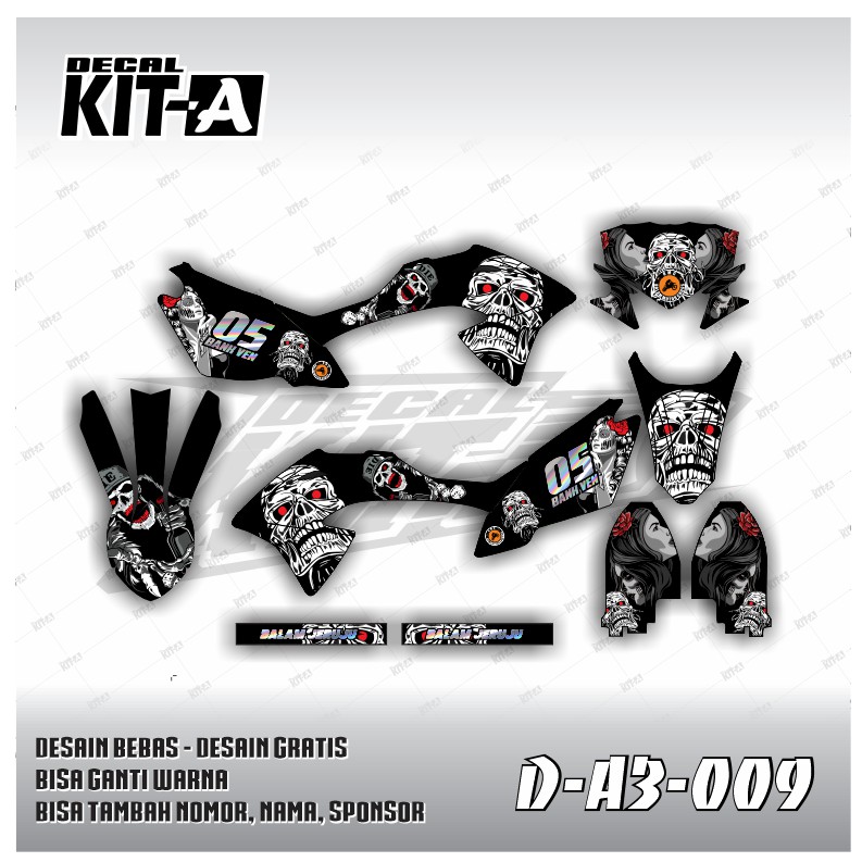 Decal Stiker KLX 150 BF Dekal Striping Sticker Motor KLX Bf 150 G Stiker Klx 150 BF Cutting Hologram