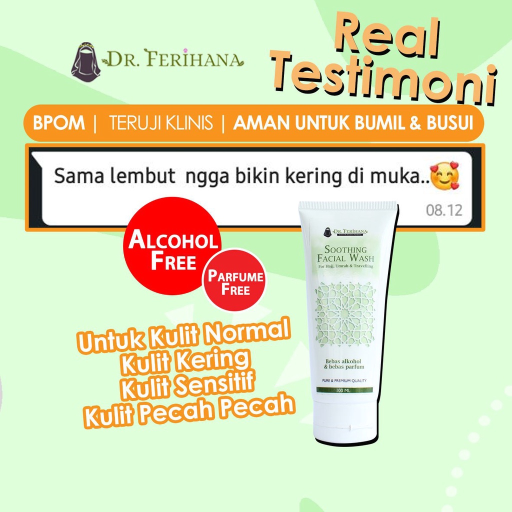 SOOTHING FACIAL WASH FOR HAJJ, UMRAH &amp; TRAVELING DR. FERIHANA SKINCARE