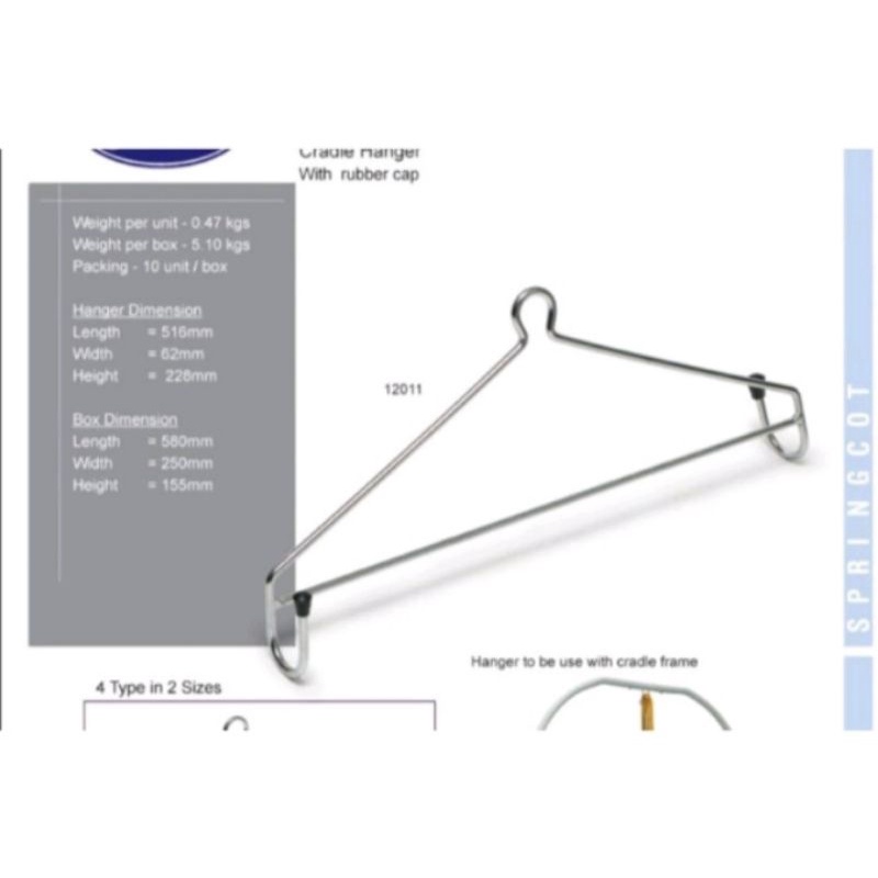Hanger ayunan bayi / besi hanger ayunan joeyi / segitiga ayunan bayi /  hanger ayunan joeyi