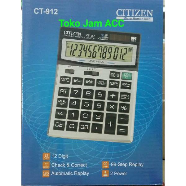 

Baru Good Quality Kalkulator Citizen Ct-912 Termurah