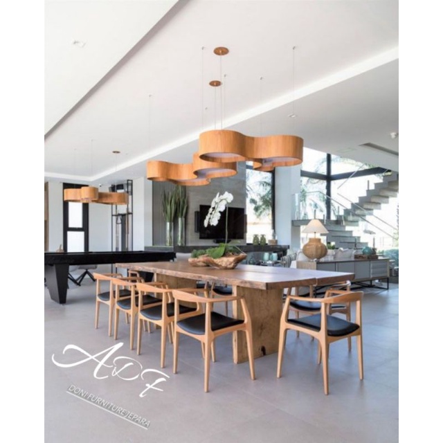 Kursi Makan Minimalis Set Meja Makan Kayu Trembesi Meja Makan Kursi 8