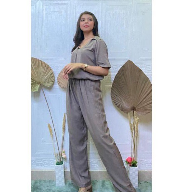 SETELAN WANITA THALIA CELANA PANJANG RAYON BALI POLOS FREE IKAT RAMBUT TERLARIS PRODUKSI LANGSUNG